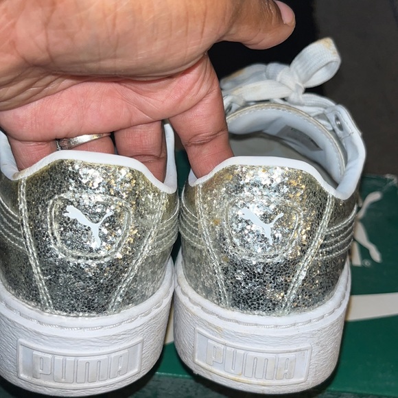 COPY - Silver platform glitter puma - Picture 3 of 4